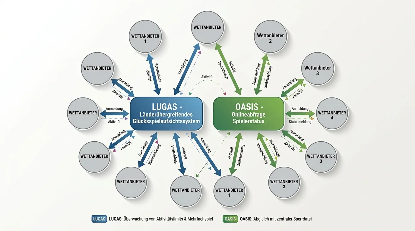 LUGAS und OASIS Spielerschutz bei Rugby Wetten - Funktionsweise der deutschen Sperrsysteme