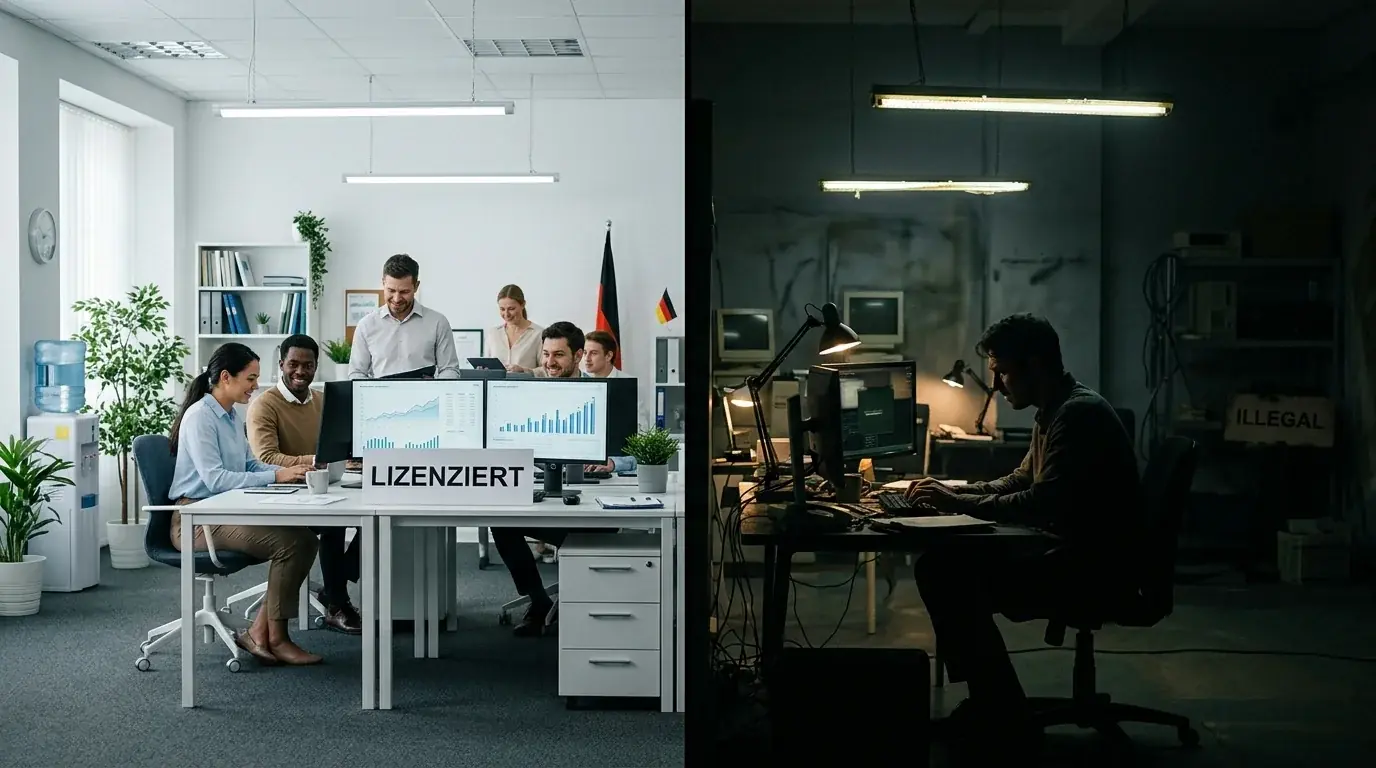 Schwarzmarkt und GGL Whitelist bei Sportwetten - Risiken nicht lizenzierter Buchmacher in Deutschland