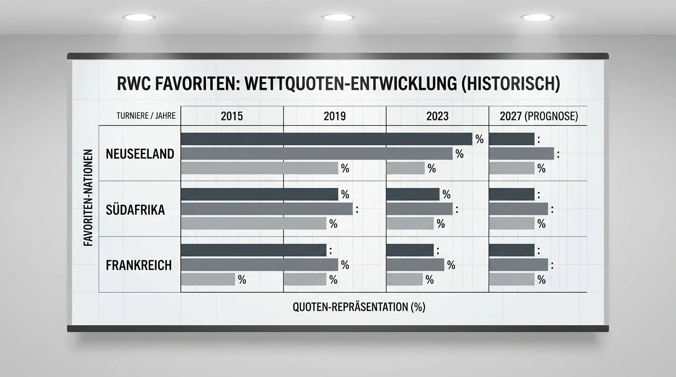 Outright-Quoten und historische Favoriten beim Rugby World Cup für Langzeitwetten
