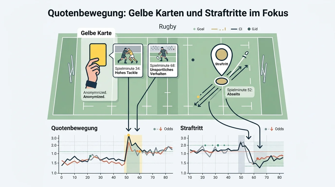 Gelbe Karten und Straftritte als Treiber von Rugby Live-Quotenbewegungen