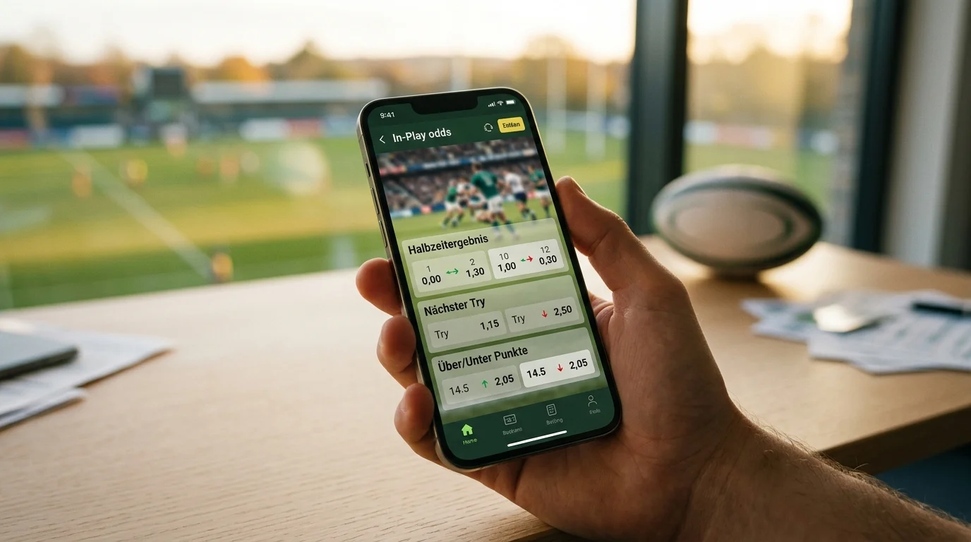 Rugby Livewetten In-Play-Märkte auf dem Smartphone – Rugby Union Wetten in Echtzeit