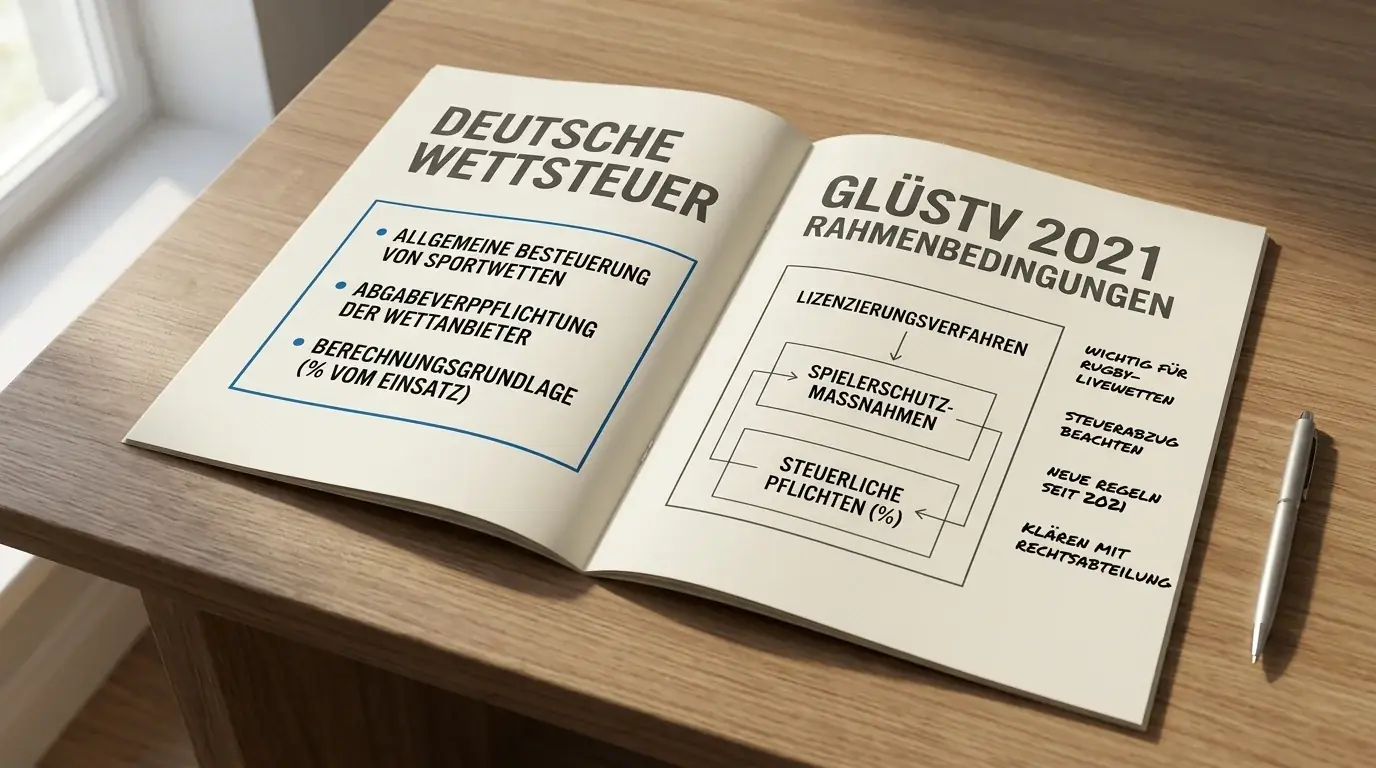 Deutsche Wettsteuer und regulatorische Rahmenbedingungen für Rugby Live-Sportwetten