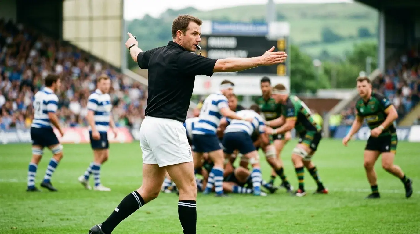 Schiedsrichter-Einfluss Rugby – Referee beim Penalty-Pfiff mit messbarem Einfluss auf Total-Punkte-Wetten