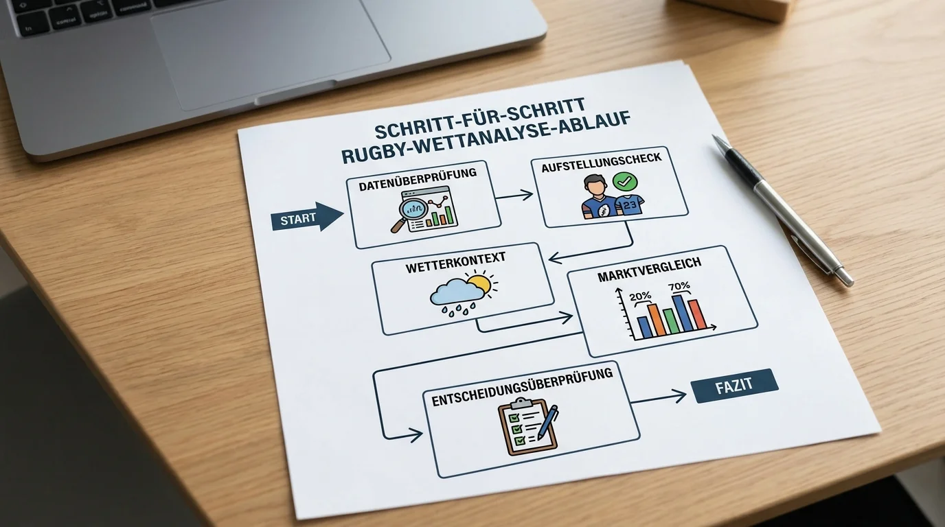 Praktischer Analyse-Ablauf mit Rugby Statistik-Tools vor einer Wette
